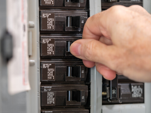 electrical panel circuit breaker